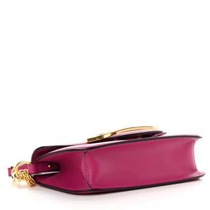Valentino Garavani Calfskin Vlogo Small Loco Shoulder Bag Rose Violet 4 of 11