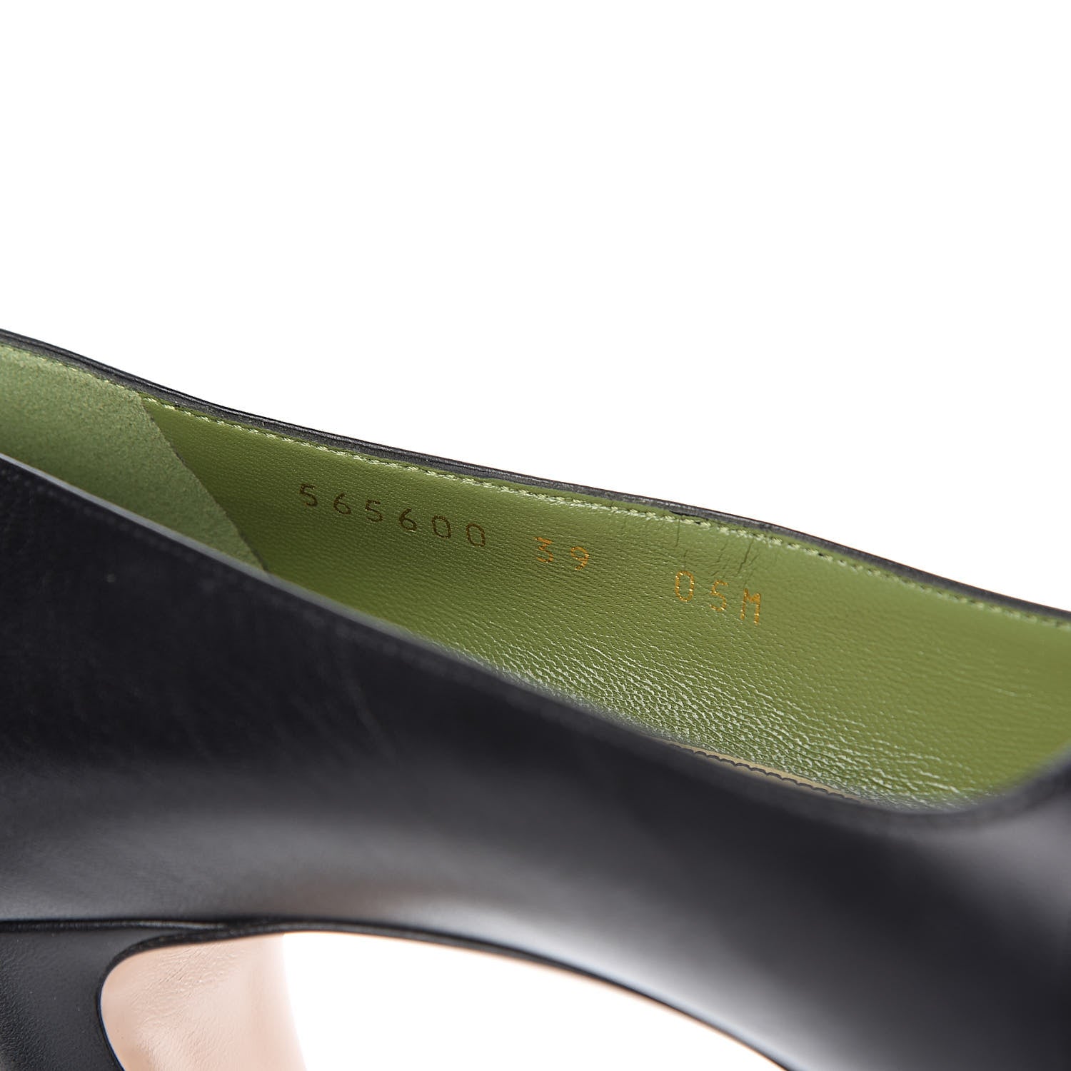Gucci Malaga Kid Half Moon GG Square Toe Pumps 39 Black 10 of 10
