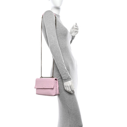 Bottega Veneta Nappa Intrecciato Baby Olimpia Shoulder Bag Dragee 2 of 14