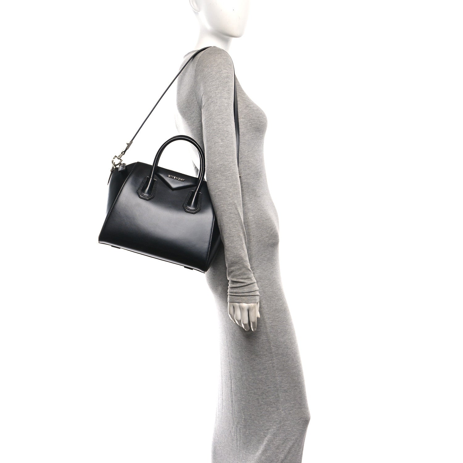 Givenchy Shiny Lord Calfskin Smalll Antigona Black 2 of 9