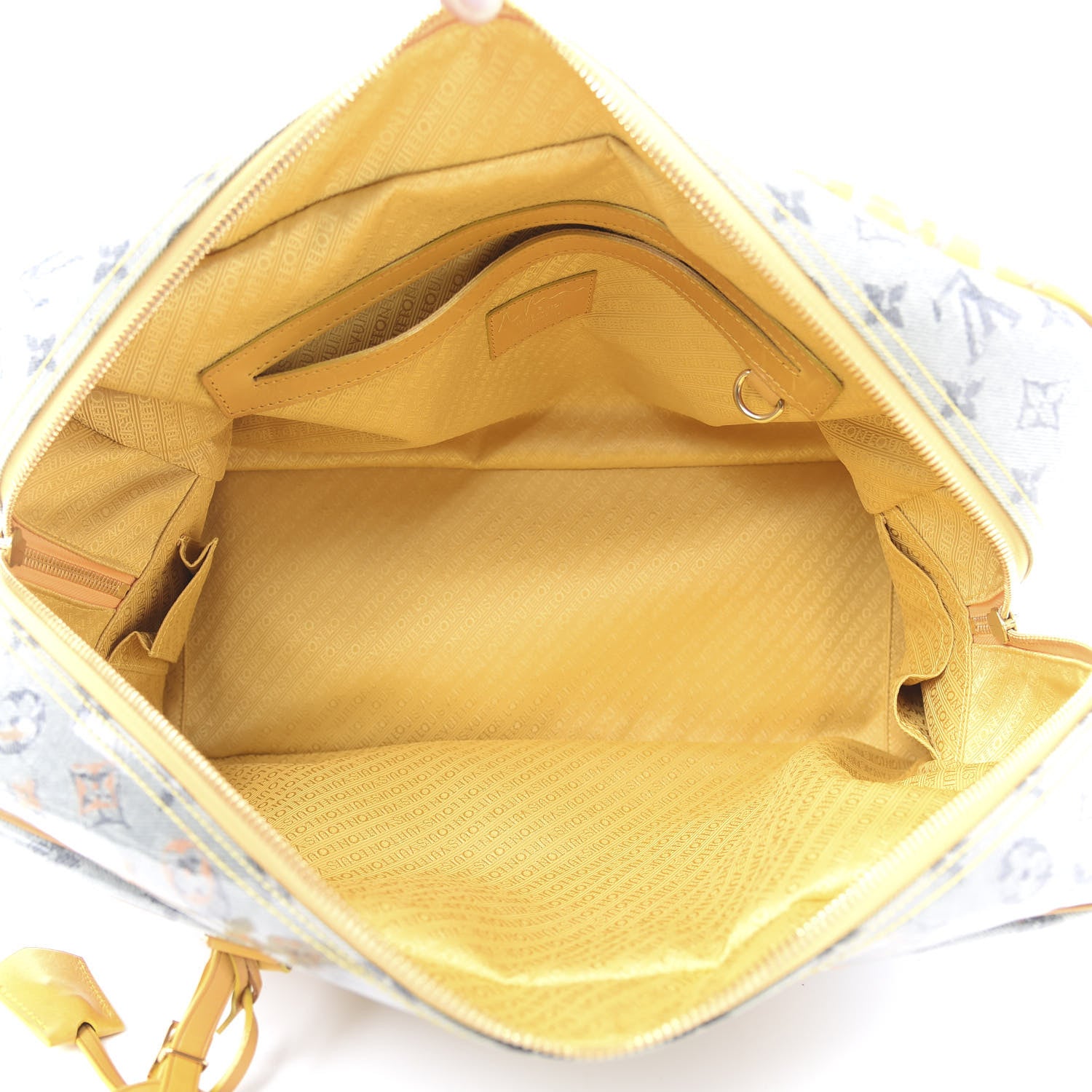 Louis Vuitton Monogram Pulp Defile Weekender GM Yellow 4 of 14
