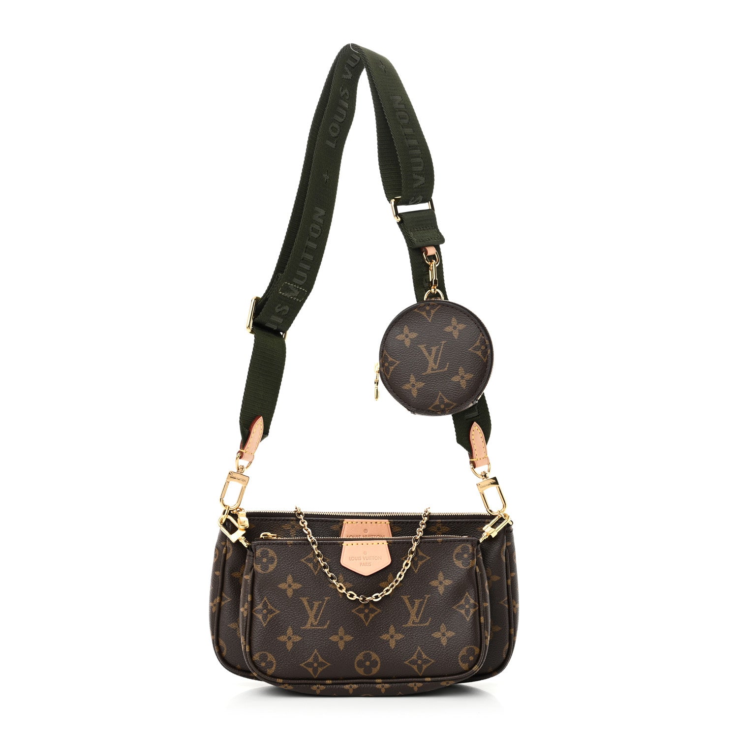 Louis Vuitton Monogram Multi Pochette Accessories Kaki 1 of 10