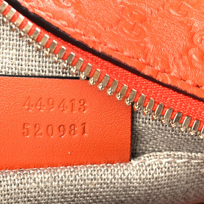 Gucci Soft Microguccissima Mini Bree Messenger Bag Sun Orange 7 of 9