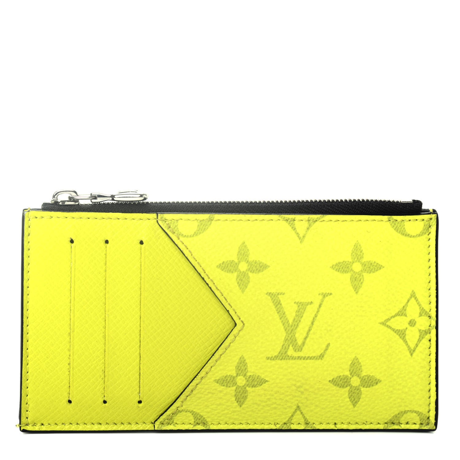 Louis Vuitton Monogram Taiga Coin Card Holder Yellow 1 of 4