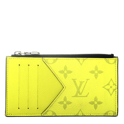 Louis Vuitton Monogram Taiga Coin Card Holder Yellow 1 of 4