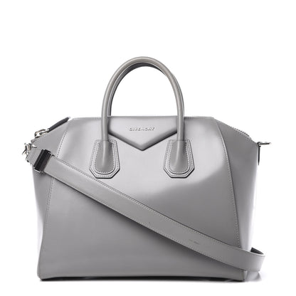 Givenchy Shiny Lord Calfskin Medium Antigona Pearl Grey 1 of 18