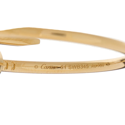 Cartier 18K Yellow Gold Small Juste Un Clou Ring 61 9.5 4 of 5