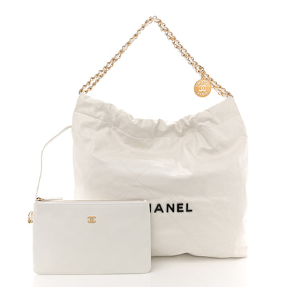 Chanel Calfskin Quilted Chanel 22 White 2 of 12