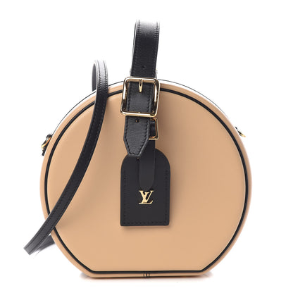 Louis Vuitton Calfskin Petite Boite Chapeau Black Beige 1 of 11