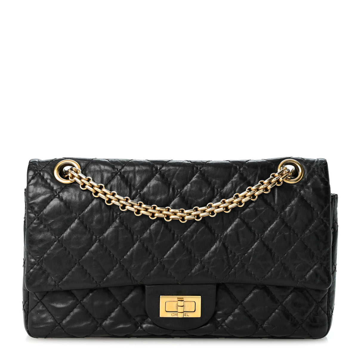 Chanel Aged Calfskin Quilted 2.55 Reissue 225 Flap Black 1 of 10