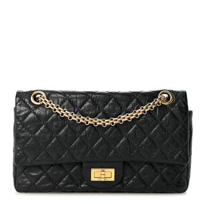 Chanel Aged Calfskin Quilted 2.55 Reissue 225 Flap Black 1 of 10