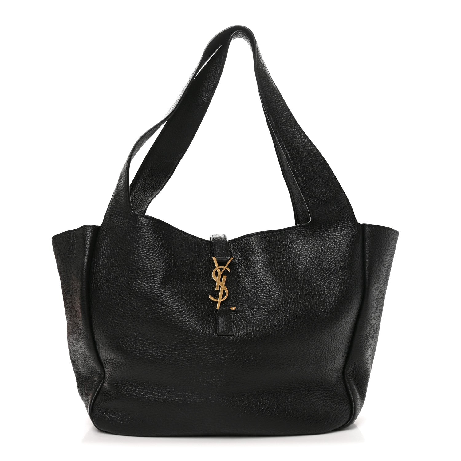 Saint Laurent Grained Deerskin Bea Tote Black 1 of 8