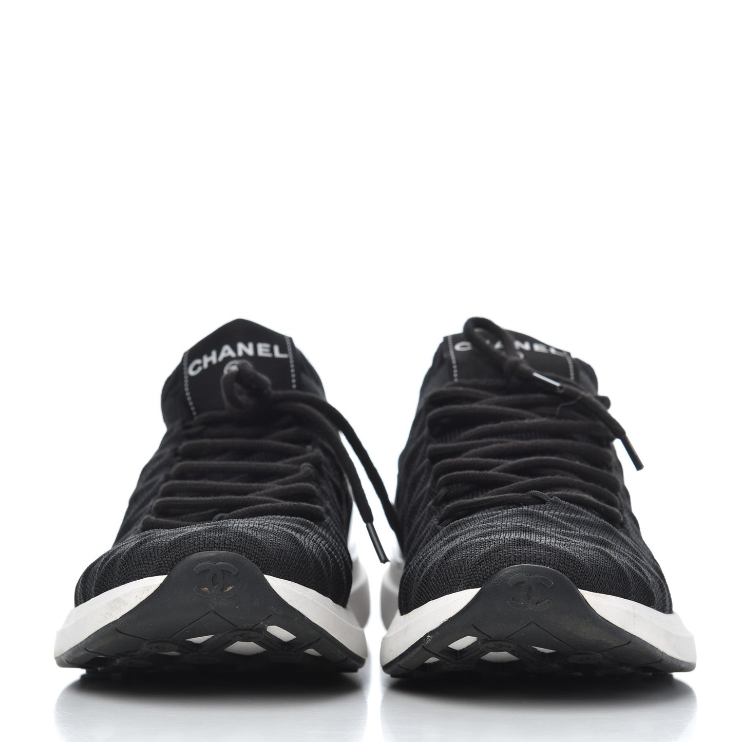 Fabric Logo Sneakers 39.5 Black