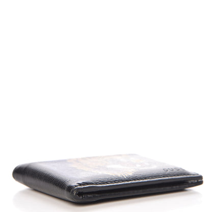 Gucci Calfskin Tiger Bi-Fold Wallet Black 4 of 8