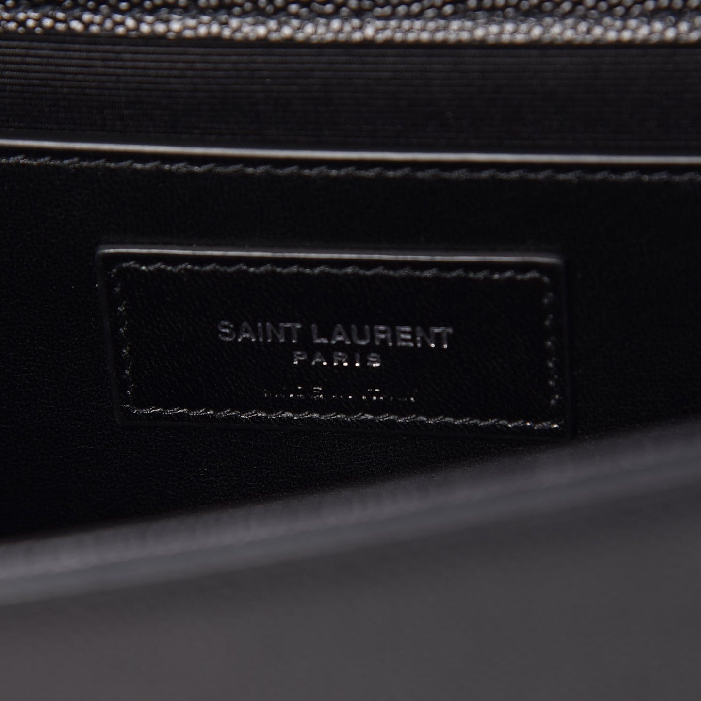 Grain De Poudre Medium Classic Monogram Kate Satchel Black
