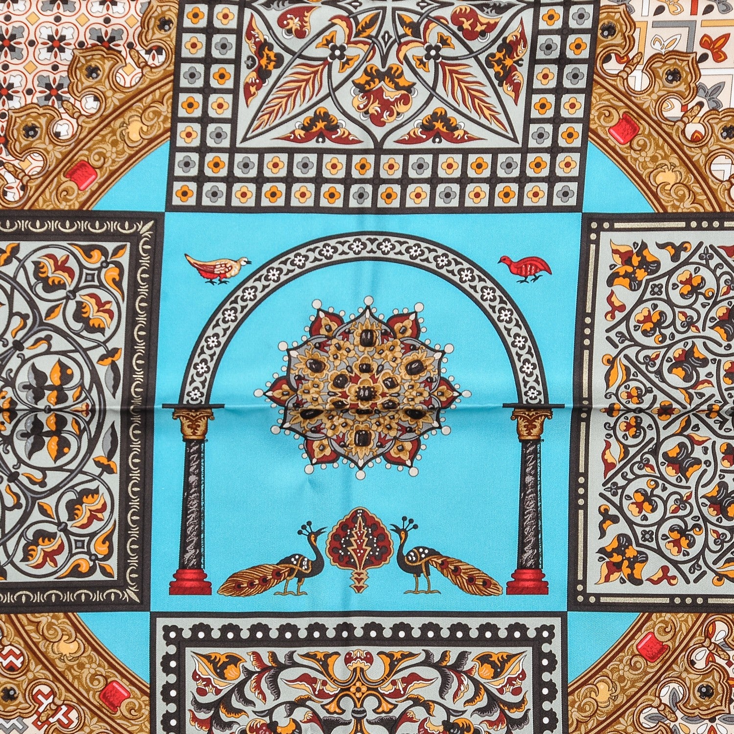 Hermes Silk Ciels Byzantins Scarf 90 8 of 9
