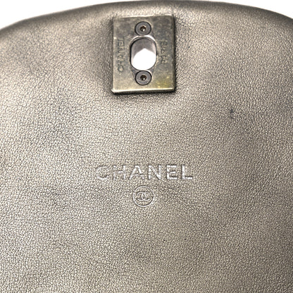 Chanel Metallic Calfskin Quilted Mini Coco Mail Clutch Ruthenium 5 of 12