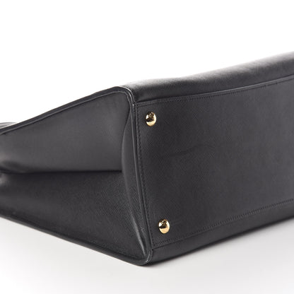 Prada Saffiano Soft Tote Black 8 of 9