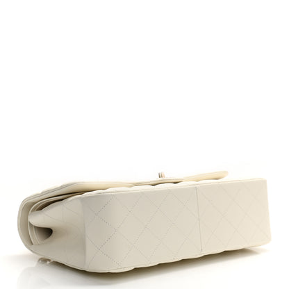 Chanel Caviar Quilted Jumbo Double Flap White 4 of 10