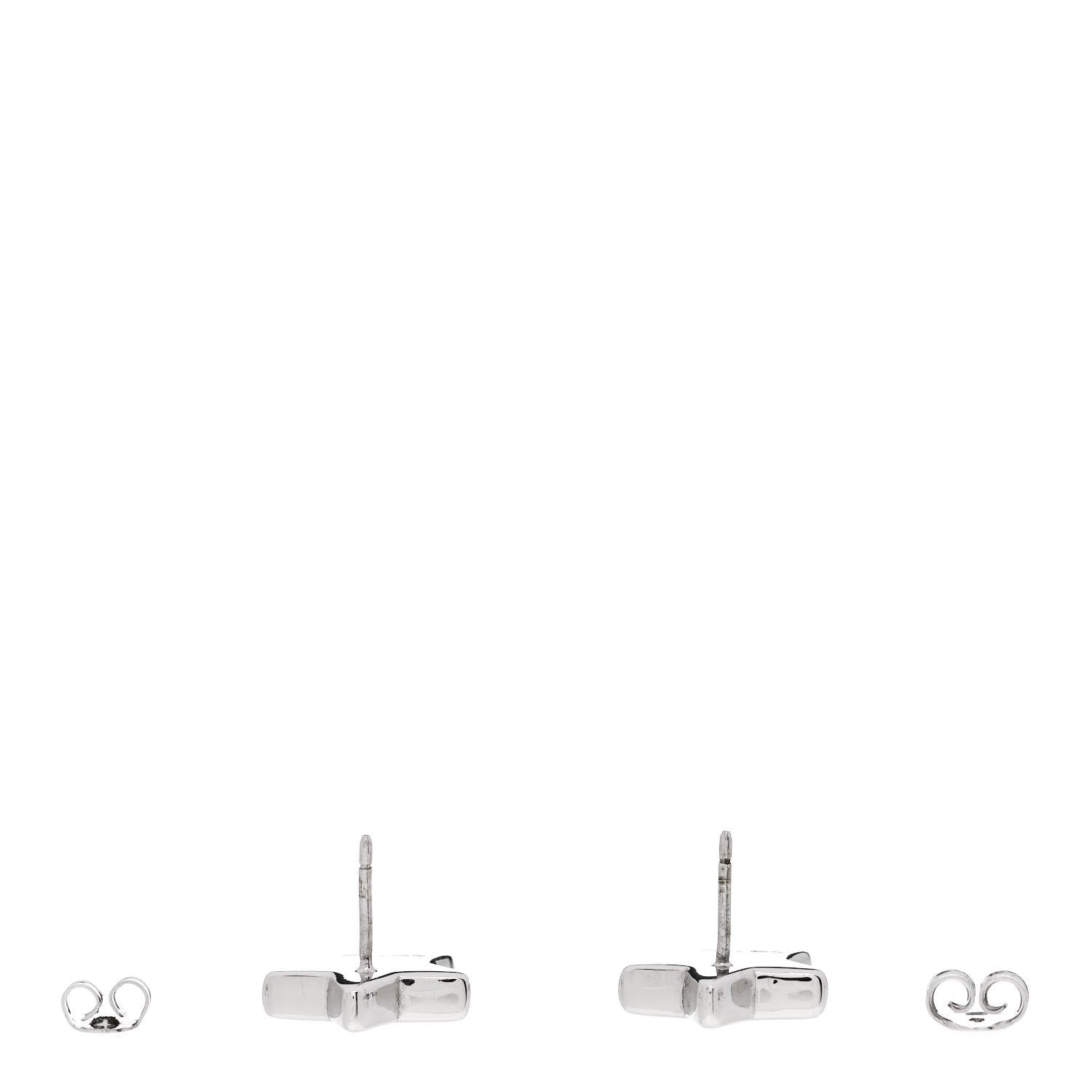 Gucci Sterling Silver Logo Star Earrings 3 of 5