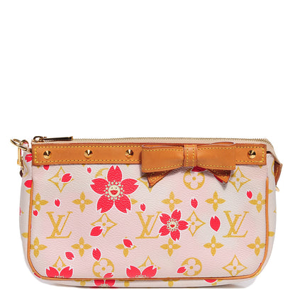 Louis Vuitton Monogram Cherry Blossom Pochette Accessories Red 1 of 7