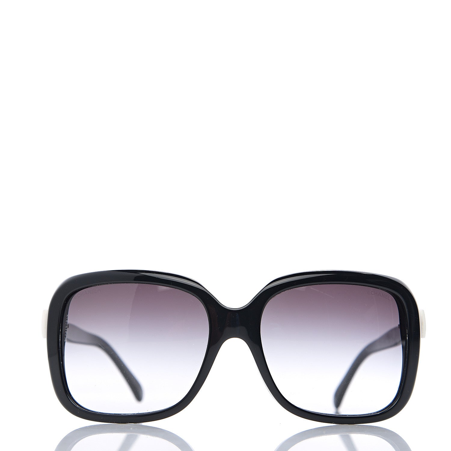 Chanel CC Bow Sunglasses 5171 Black White 2 of 8