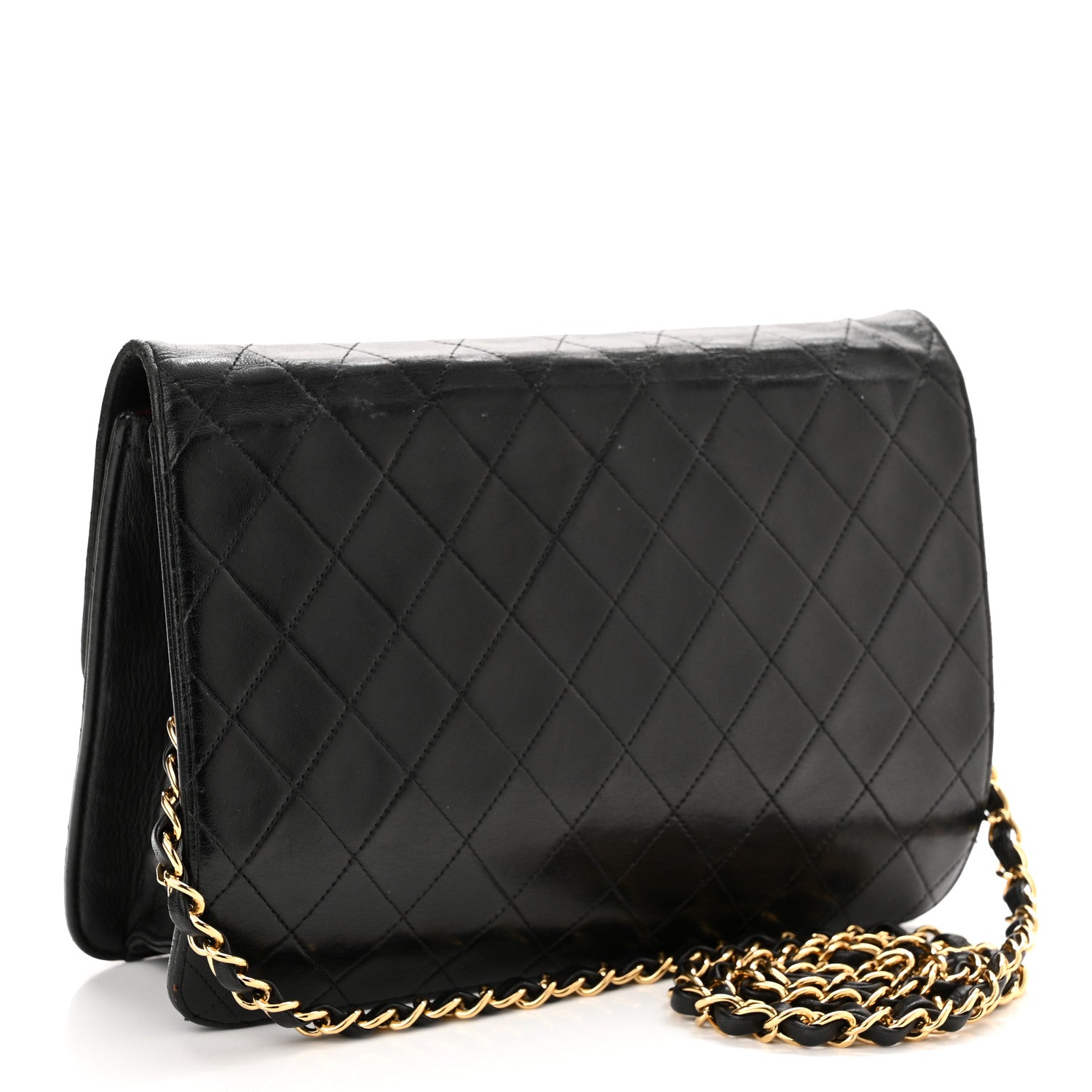 Chanel Lambskin Quilted Medium Single Flap Black 3 of 13