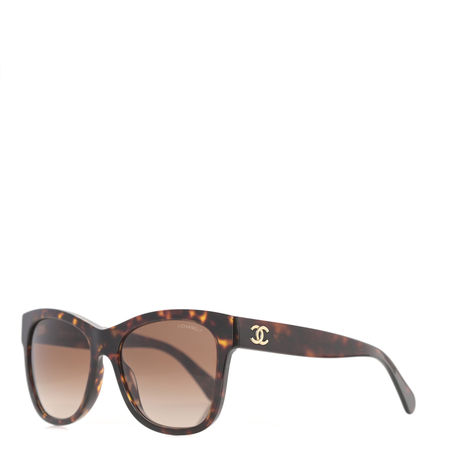 Chanel Acetate Runway Square Sunglasses 5380 Dark Tortoise 1 of 8