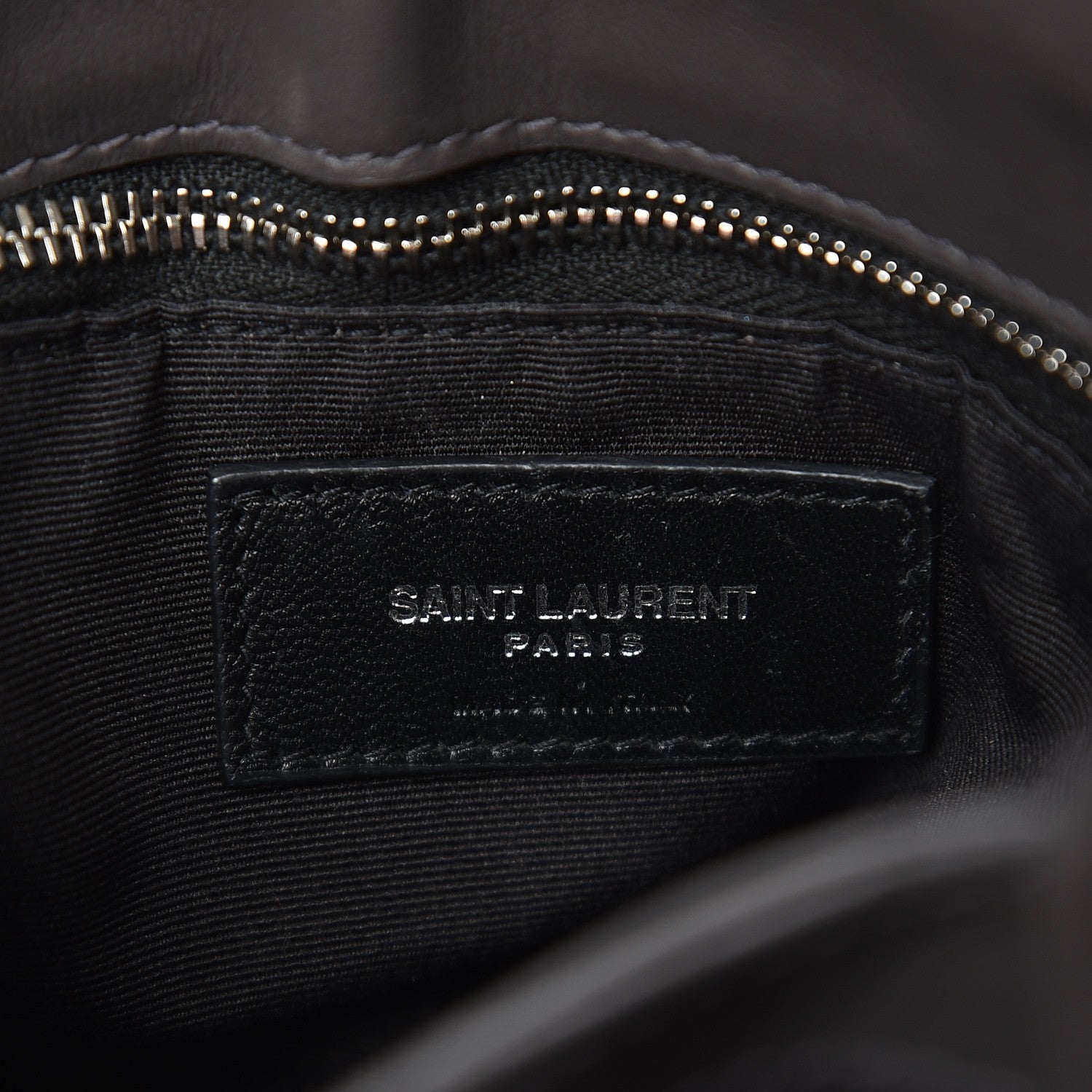 Saint Laurent Calfskin Y Quilted Monogram Toy Loulou Crossbody Bag Asphalt 7 of 9