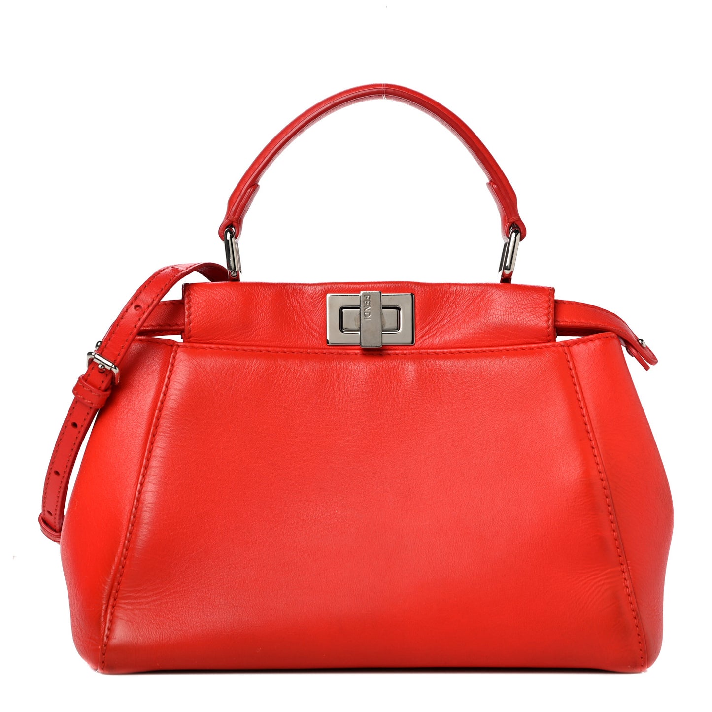 Nappa Mini Peekaboo Iconic Satchel Papavero