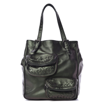 Bottega Veneta Iridescent Scarabee Multi Pocket Tote Green 1 of 13
