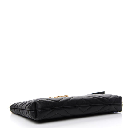 Gucci Calfskin Matelasse Mini GG Marmont Chain Bag Black 4 of 7