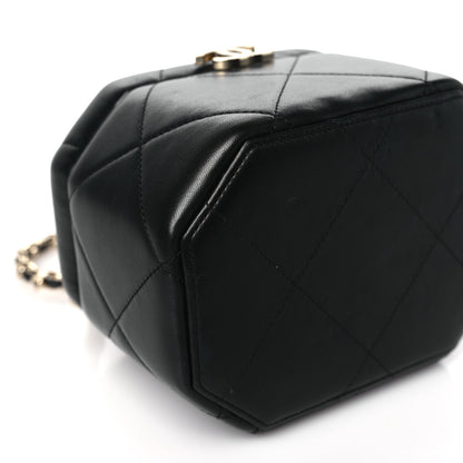 Chanel Lambskin Quilted Vendome Case Black 9 of 10