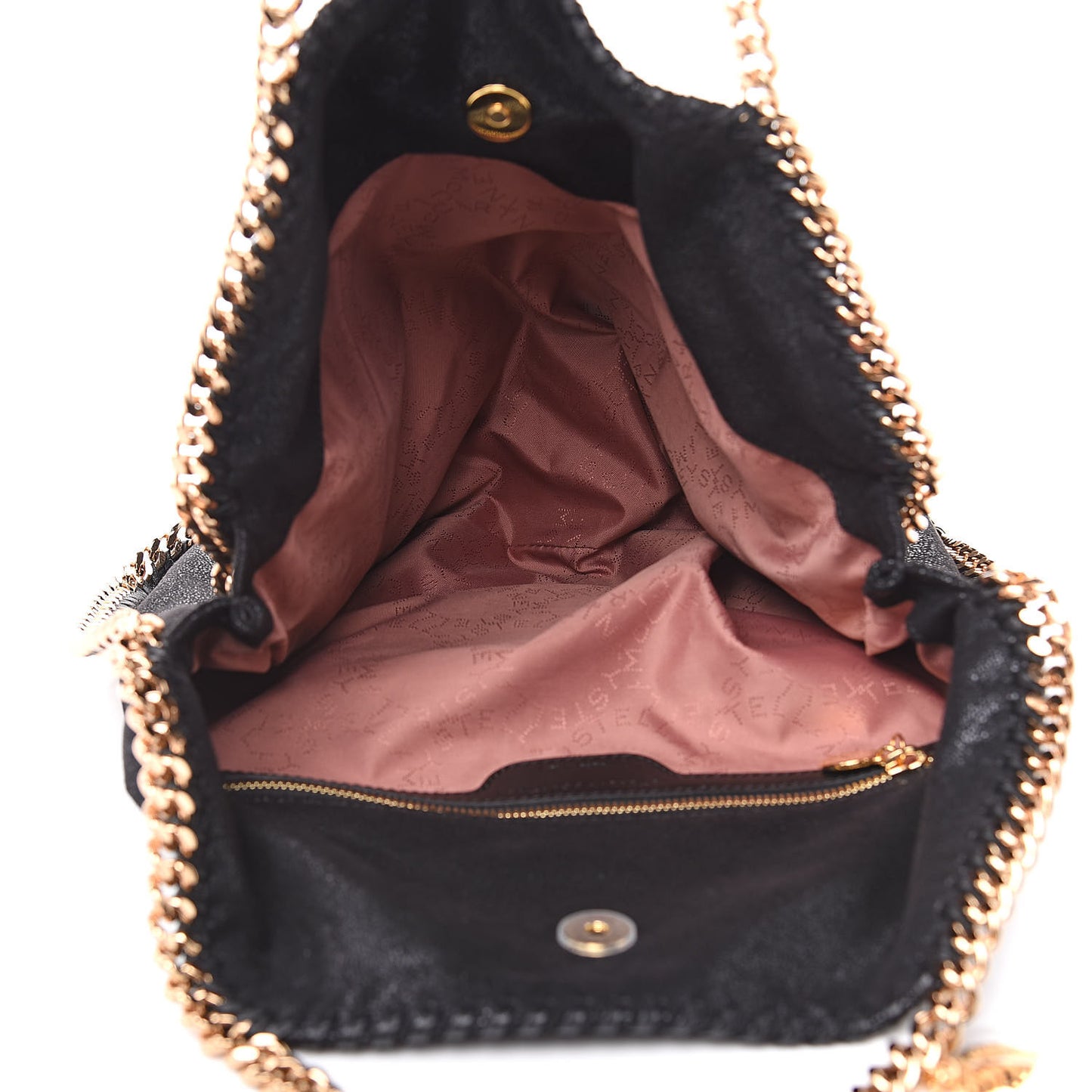 Shaggy Deer Falabella Fold Over Tote Black