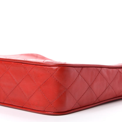 Chanel Lambskin Quilted Tassel Camera Case Red 7 of 12