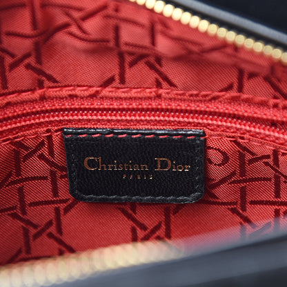 Christian Dior Suede Cannage Medium Lady Dior Black 5 of 9