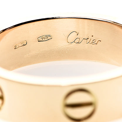 Cartier 18K Yellow Gold 5.5mm LOVE Ring 56 7.5 5 of 5