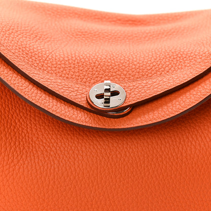 Hermes Taurillon Clemence Lindy 30 Orange 7 of 10
