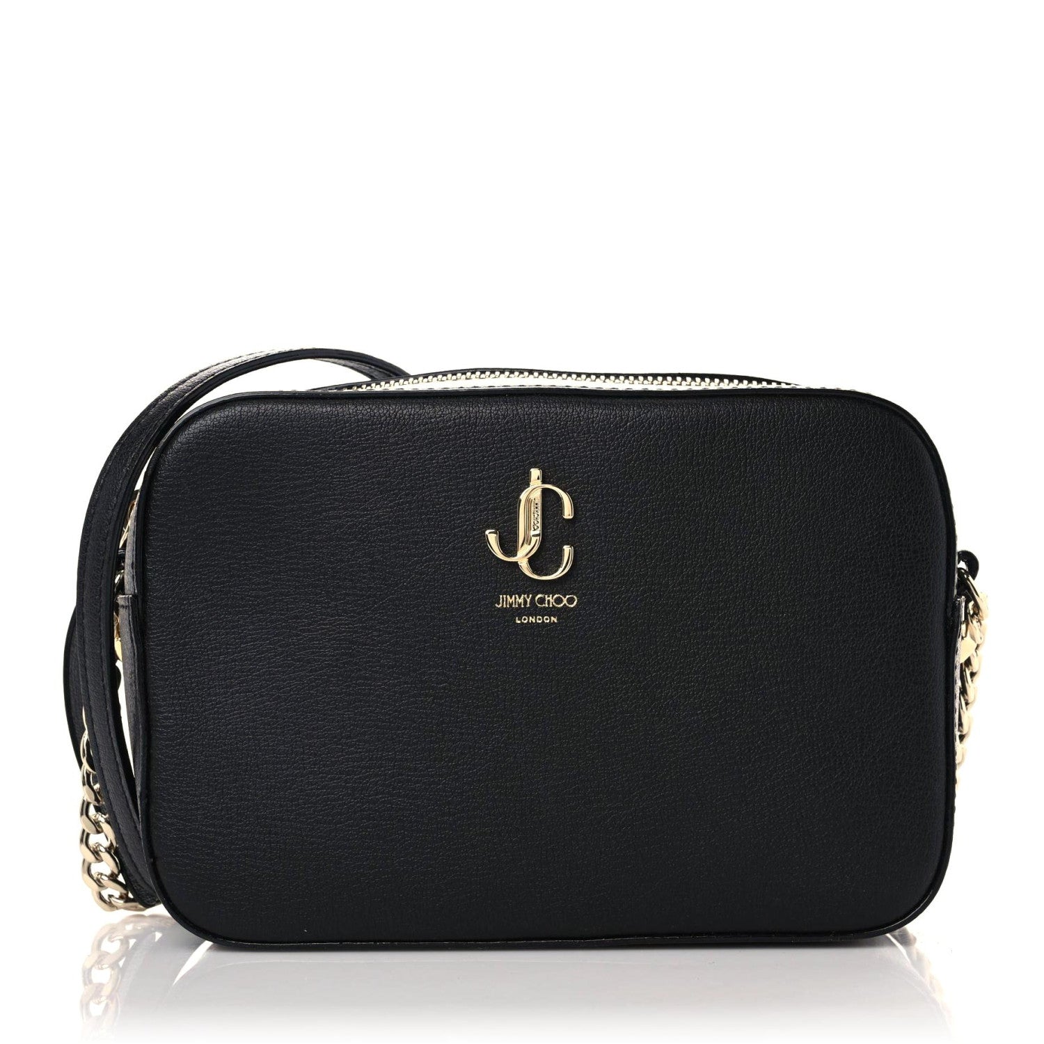 Jimmy Choo Grained Calfskin JC Camera Bag Black 1 of 8