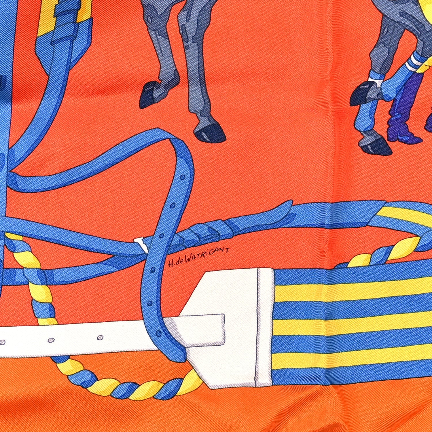 Hermes Silk Ronds De Marche Scarf 90 4 of 6