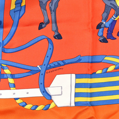 Hermes Silk Ronds De Marche Scarf 90 4 of 6