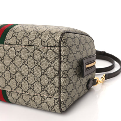 Gucci GG Supreme Monogram Web Medium Ophidia Top Handle Bag Beige Ebony 9 of 10