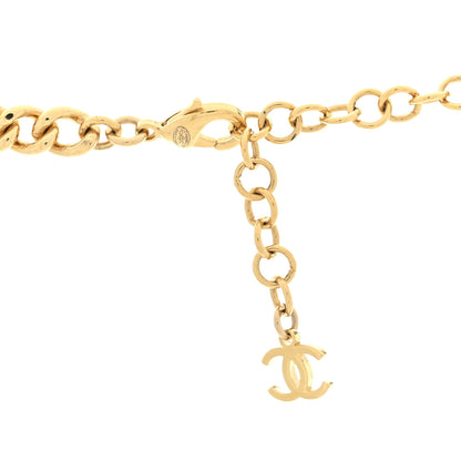 Chanel Pearl Crystal CC Star Choker Necklace Gold 4 of 4