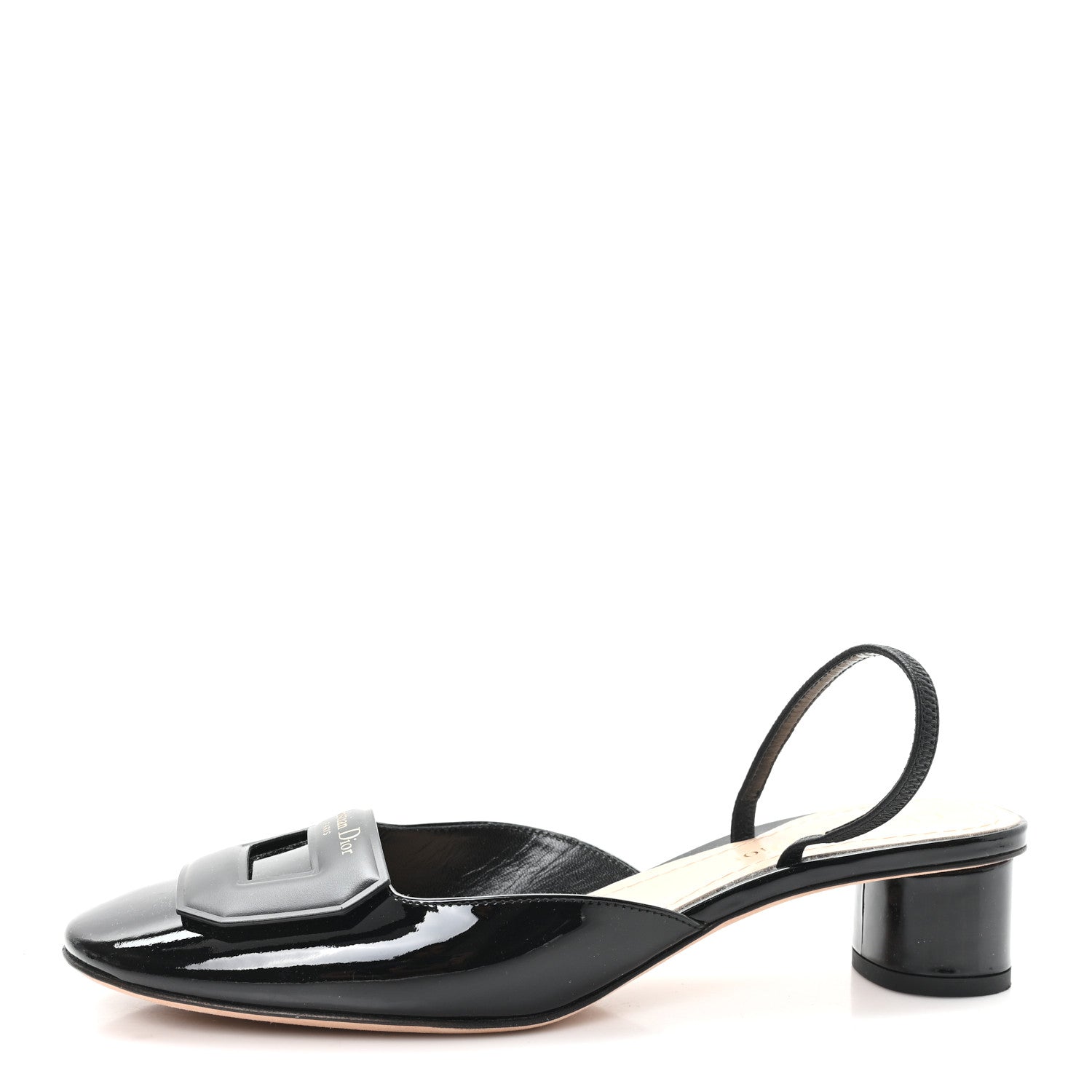 Christian Dior Patent Dior Day Slingback 35mm Pumps 38 Black 1 of 9