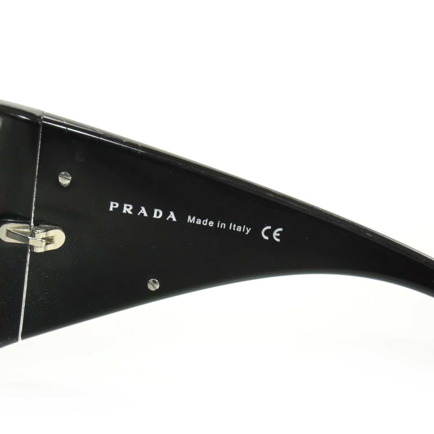 Prada Saffiano Sunglasses SPR 05H Black 6 of 6