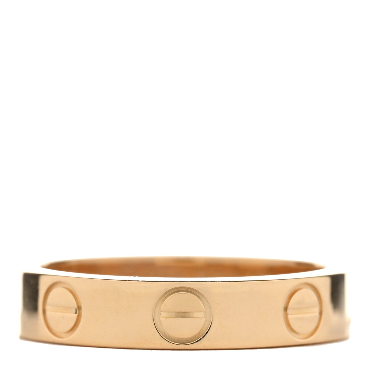18K Yellow Gold 3.5mm LOVE Wedding Band Ring 47 4