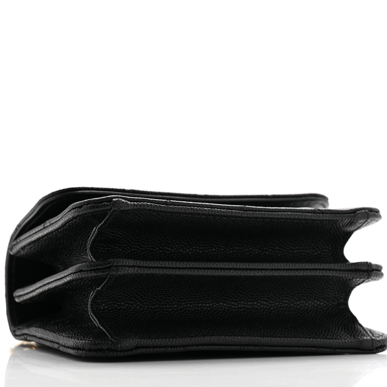 Chanel Shiny Caviar Quilted Clutch With Chain Black 5 of 15