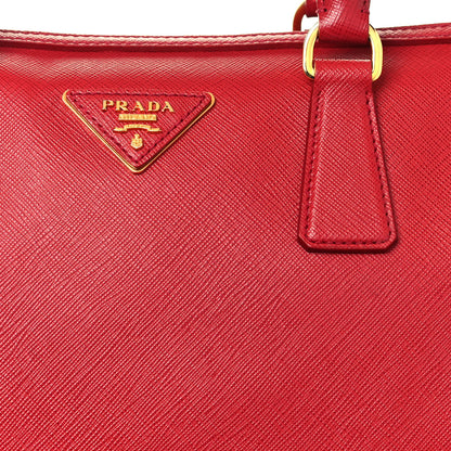 Prada Saffiano Lux Bowler Fuoco 7 of 18