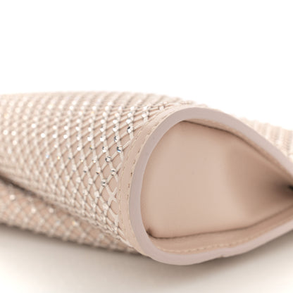 Christian Louboutin Nappa Resille Strass Loubitwist Clutch Leche Light Silk 9 of 9