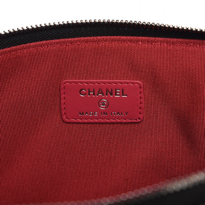 Chanel Crumpled Calfskin Quilted Medium Cosmetic Case Black 6 of 8
